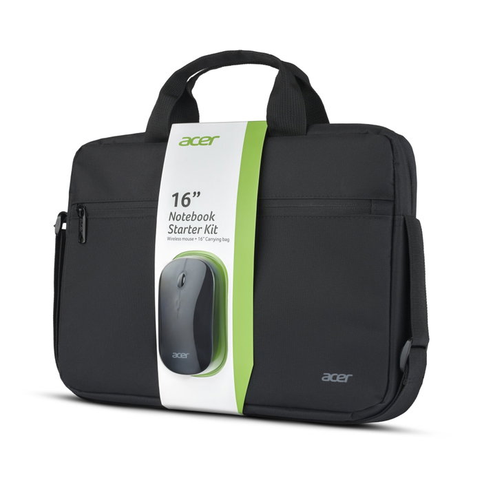Acer Starter Kit Maletín 16'' y Ratón Inalámbrico Negro