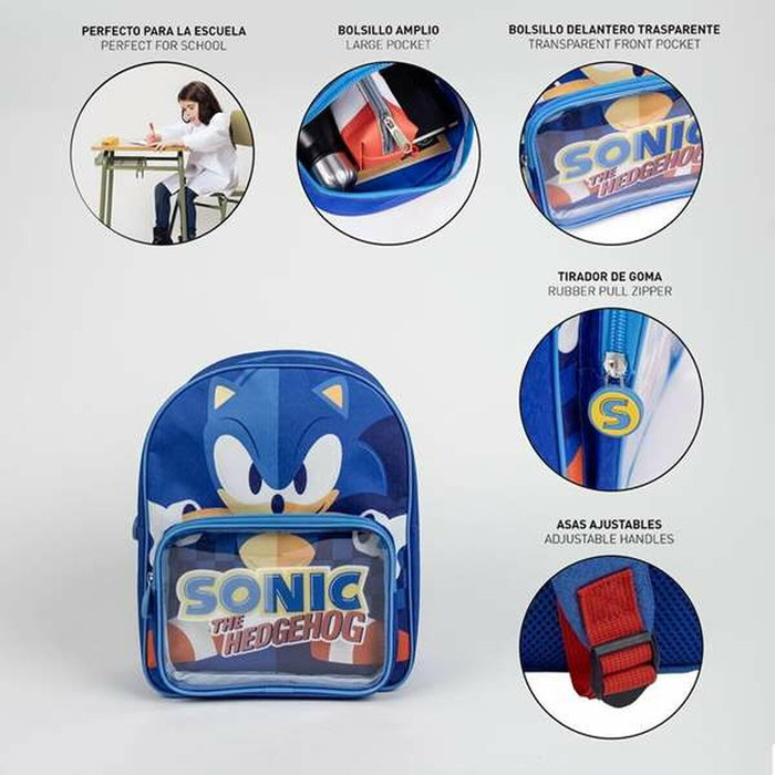Cerdá Mochila Infantil Sonic the Hedgehog Azul Cerdá Mochila Infantil Sonic the Hedgehog Azul