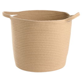 Day Cesta Redonda trenzada con asas, 35 cm diámetro x 29 cm altura, cuerda de poliéster y polipropileno, colores surtidos (arena, negro)