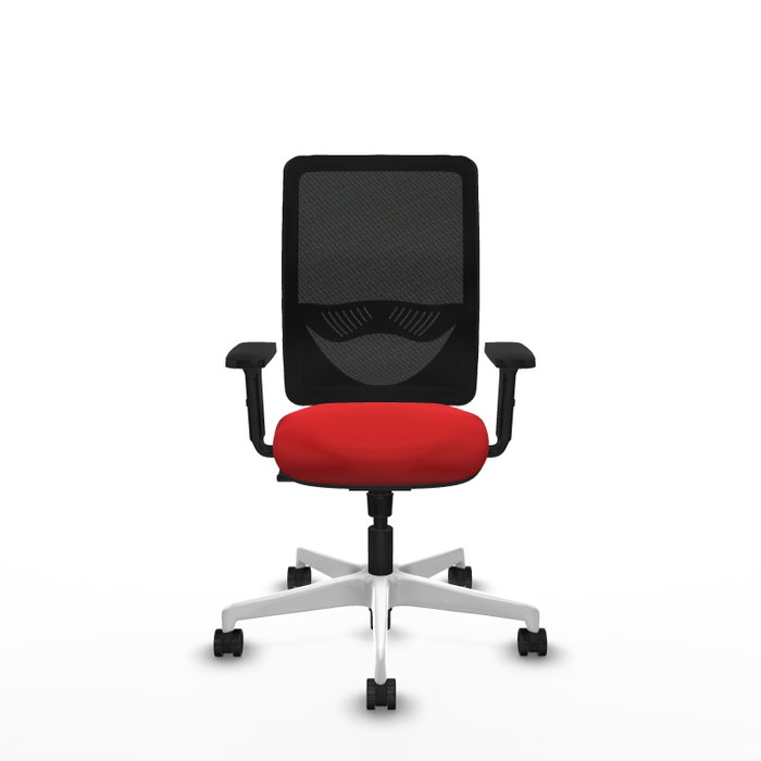 PIQUERAS Y CRESPO Silla de oficina Zulema con mecanismo Sincro, Rojo y Negro PIQUERAS Y CRESPO Silla de oficina Zulema con mecanismo Sincro, Rojo y Negro