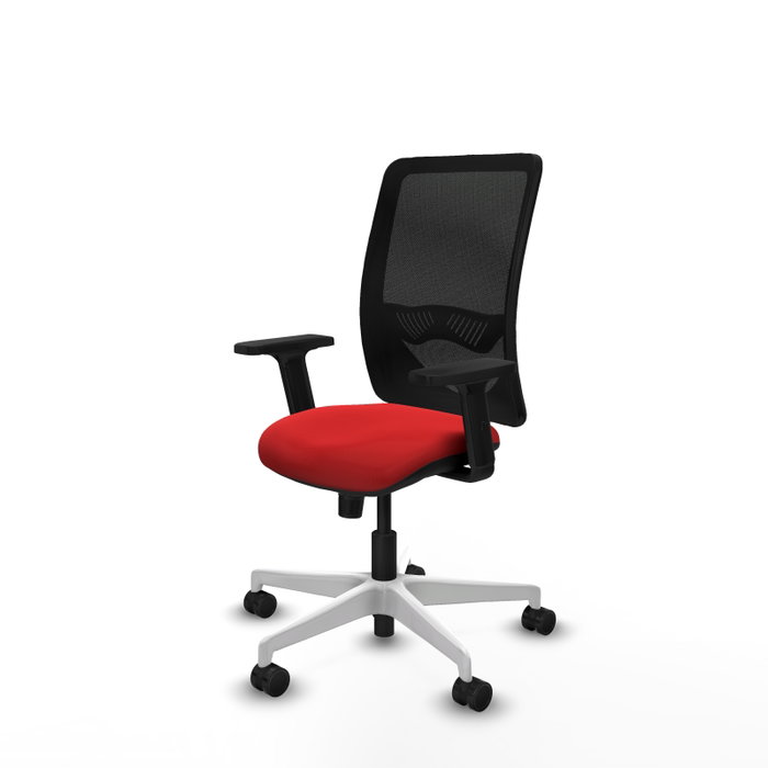 PIQUERAS Y CRESPO Silla de oficina Zulema con mecanismo Sincro, Rojo y Negro PIQUERAS Y CRESPO Silla de oficina Zulema con mecanismo Sincro, Rojo y Negro