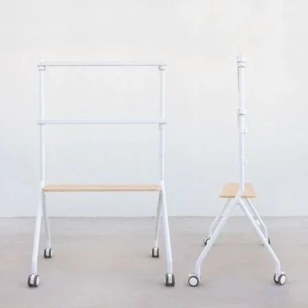 TooQ Soporte de Suelo con Ruedas iLOVE FS20207M-W para TV de 49-80" hasta 50kg Blanco y Haya