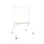 Tooq iLOVE FS20207M-W Soporte de Suelo con Ruedas para TV 49-80 pulgadas, Blanco y Haya