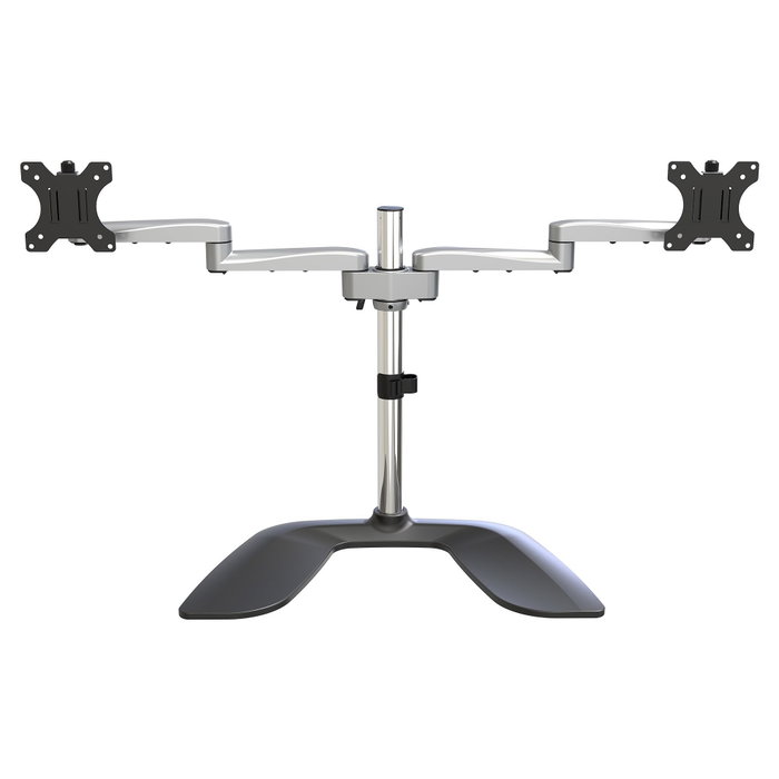 StarTech.com Soporte VESA para 2 Monitores hasta 32" (81.3 cm) - Soporte Articulado de Escritorio con Altura Ajustable - 16 kg de Capacidad - Incluye Tornillos