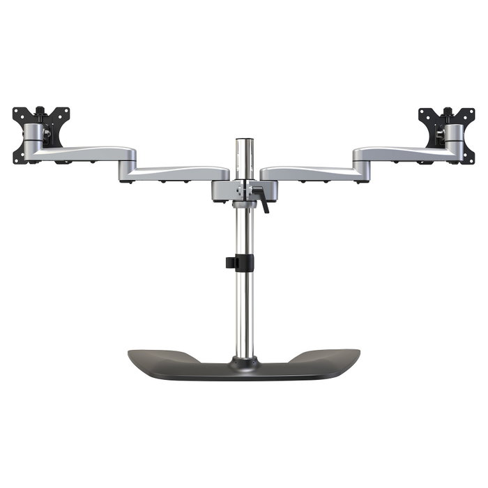 StarTech.com Soporte VESA para 2 Monitores hasta 32" (81.3 cm) - Soporte Articulado de Escritorio con Altura Ajustable - 16 kg de Capacidad - Incluye Tornillos