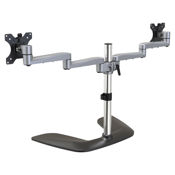 StarTech.com Soporte VESA para 2 Monitores hasta 32" (81.3 cm) - Soporte Articulado de Escritorio con Altura Ajustable - 16 kg de Capacidad - Incluye Tornillos