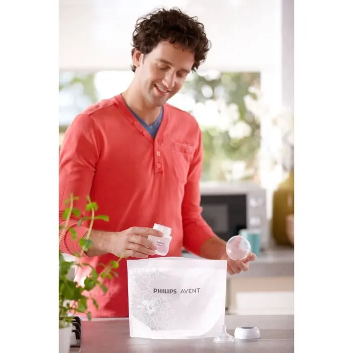 Philips Avent Bolsas Esterilizadoras para Microondas - SCF297/05 - 5 Unidades Philips Avent Bolsas Esterilizadoras para Microondas - SCF297/05 - 5 Unidades