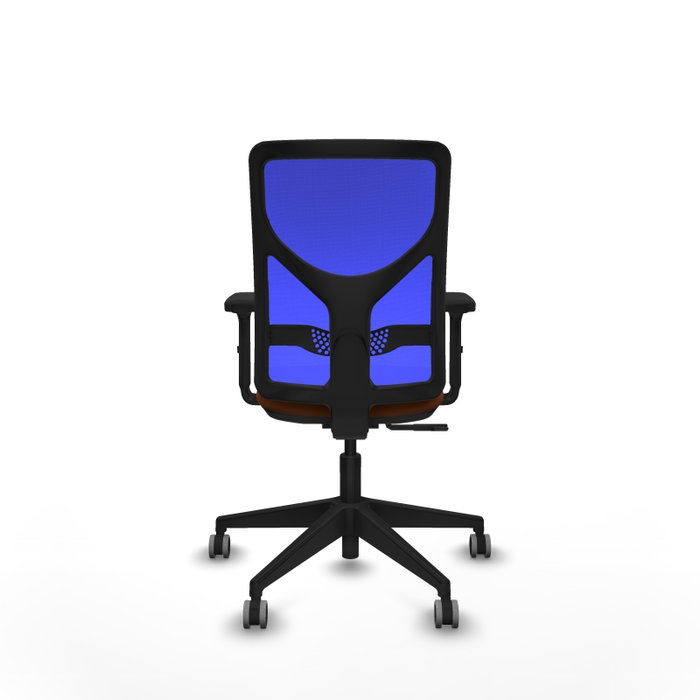 PIQUERAS Y CRESPO Silla de oficina Motilla con mecanismo Sincro, Marrón y Azul PIQUERAS Y CRESPO Silla de oficina Motilla con mecanismo Sincro, Marrón y Azul