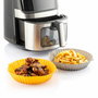 Pack de 4 Cestas de Silicona con Asas para Freidora de Aire y 2 Pinceles de Cocina InnovaGoods