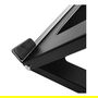 MANHATTAN Soporte para Portátil y Tablet Ajustable, 5 Posiciones, para Pantallas 10"-15.6", Superficie Antideslizante, Hasta 5 kg, Acero Negro