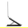 MANHATTAN Soporte para Portátil y Tablet Ajustable, 5 Posiciones, para Pantallas 10"-15.6", Superficie Antideslizante, Hasta 5 kg, Acero Negro