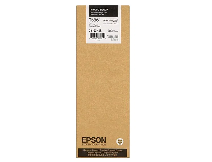 Epson Cartucho de Tinta Foto Negro UltraChrome HDR 700 ml T636100