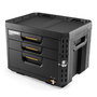 Toughbuilt Caja de Herramientas StackTech Modular XL con 3 Cajones de Acceso Rápido, Capacidad 113 kg, Dimensiones 53x40.5x39.5 cm, Apilable y Bloqueo con Candado