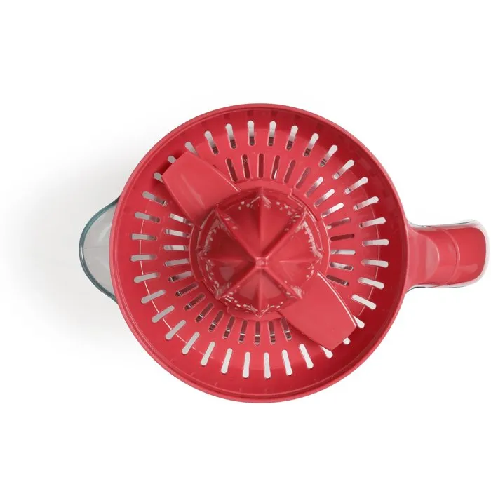Livoo Exprimidor Eléctrico de Cítricos DOD131RC, 25 W, Cono Grande y Pequeño, 700 ml, Color Rojo