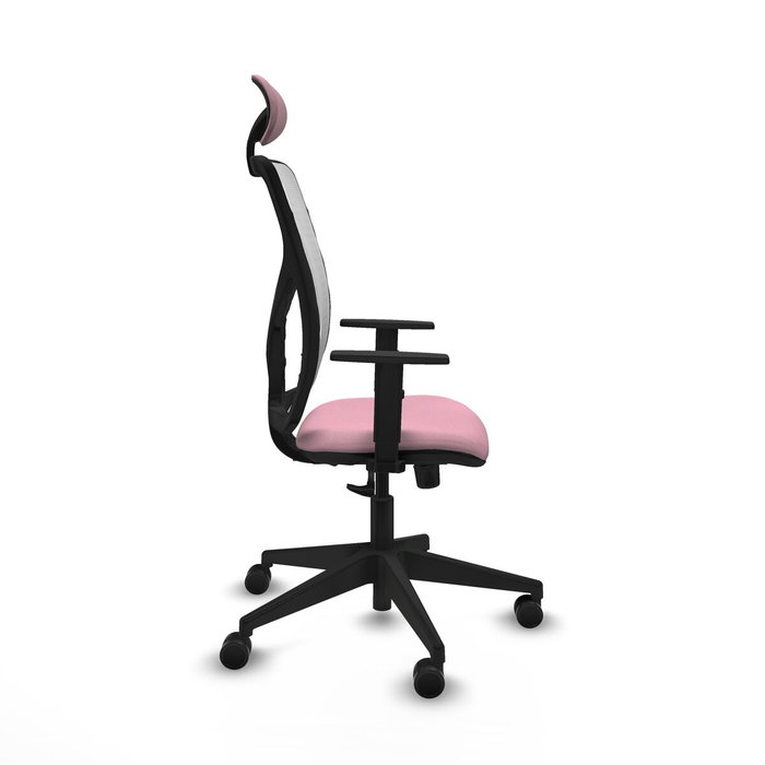 PIQUERAS Y CRESPO Silla de oficina Motilla Rosa y Blanco PIQUERAS Y CRESPO Silla de oficina Motilla Rosa y Blanco