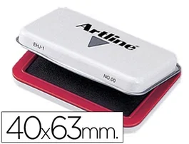 Artline Tampón nº00 Rojo 40x63 mm Almohadilla para Sellos Metálico