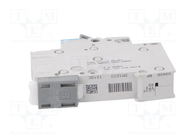 Hager MCS110 Interruptor magnetotérmico 1 polo 6kA C-10A Quick Connect 1M