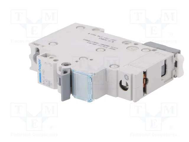 Hager MCS110 Interruptor magnetotérmico 1 polo 6kA C-10A Quick Connect 1M