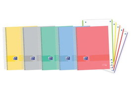 Bloc Oxford School Eu.Book 5 Oxford&You Micro.Tapa Extra A4+ 120H Horizontal 90G Surtido Pastel (5 Col.) (Set de 5)