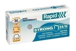 Rapid Grapas Strong 24-6 Grapas Galvanizadas Caja De 1000 Unidades