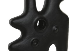 DKD Home Decor Jarrón Moderno Abstracto Negro Aluminio 30 x 40 x 5 cm