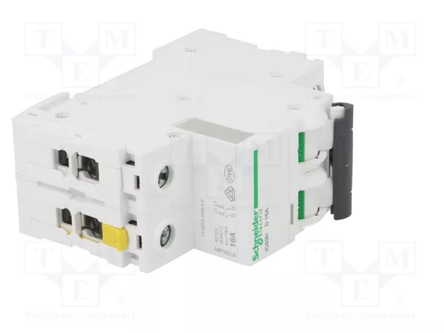 SCHNEIDER ELECTRIC Interruptor magnetotérmico ACTI9 iC60H 2 polos 16A Caract D
