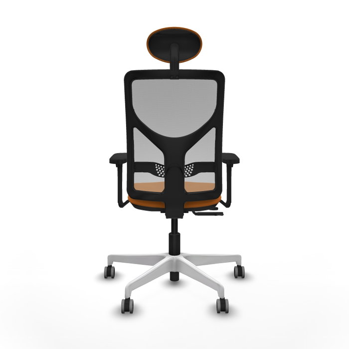 PIQUERAS Y CRESPO Silla de oficina Motilla Naranja y Gris