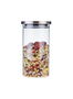 La Mediterranea Tarro Borosilicato con Tapa de Acero 1350 ml (10.8 x 10.8 x 21 cm) (12 Unidades)