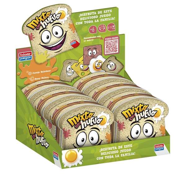 Falomir Juego Mixto con Huevo Juego de Cartas para 2 Jugadores Edad Mínima 6 Años