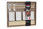 DKD Home Decor Set de Sushi de 9 Piezas de Bambú y Pizarra Natural, 28x22x2,5 cm