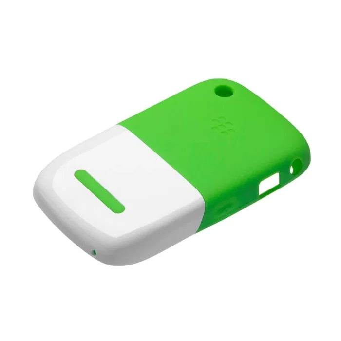 BlackBerry 9300/8500 Funda Premium Verde y Blanco