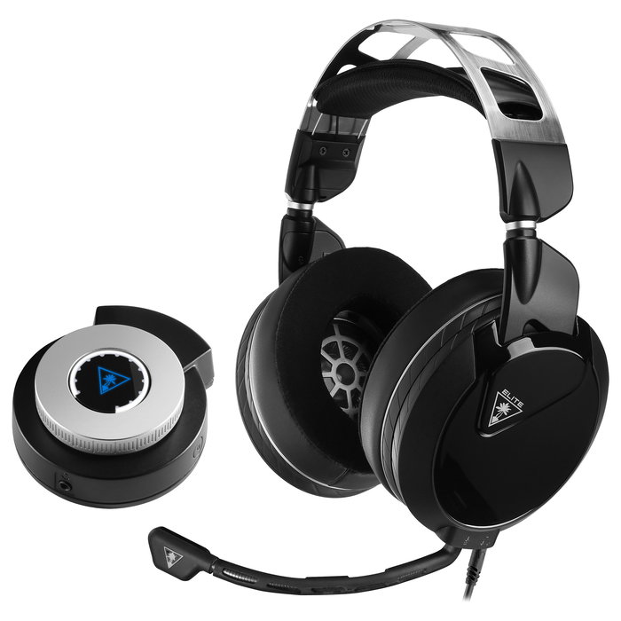 Turtle Beach Set Auriculares Gaming Elite Pro 2 con Amplificador SuperAmp para PS5 PS4, Negro