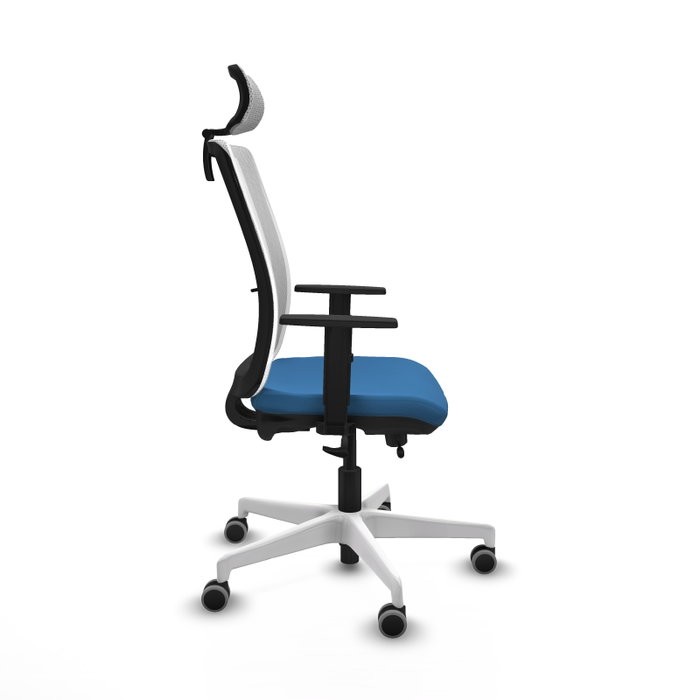 PIQUERAS Y CRESPO Silla de oficina Haches Azul claro y Blanco PIQUERAS Y CRESPO Silla de oficina Haches Azul claro y Blanco