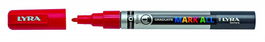 Lyra Marcador Permanente Mark All L6810018 Rojo 1 mm Punta Fina