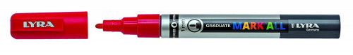 Lyra Marcador Permanente Mark All L6810018 Rojo 1 mm Punta Fina Lyra Marcador Permanente Mark All L6810018 Rojo 1 mm Punta Fina