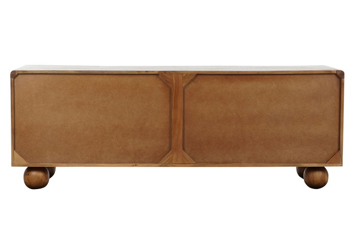 DKD Home Decor Basant Ratan Buffet Marron Oscuro Natural Acacia Ratan 45 x 60 x 165 cm