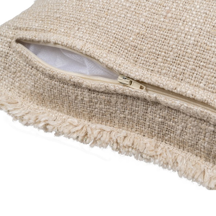 Cojín Flores Beige Oscuro 45 X 45 cm (Set de 2) Cojín Flores Beige Oscuro 45 X 45 cm (Set de 2)