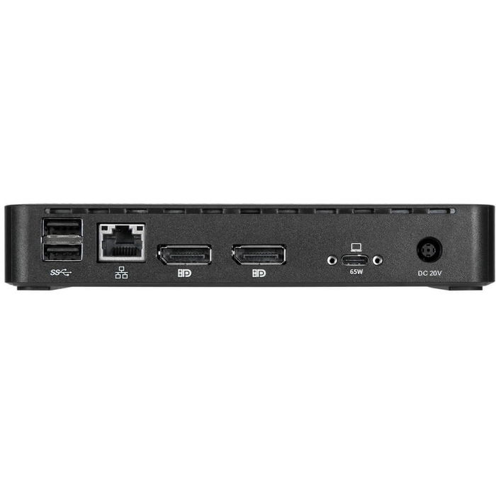 Targus Estación de Acoplamiento Universal USB-C DV4K DP, 65W Power Delivery, USB 3.2 Gen 1 y Gen 2, Doble DisplayPort