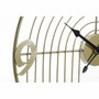 DKD Home Decor Set de 2 Relojes de Pared Metálicos Negro y Dorado