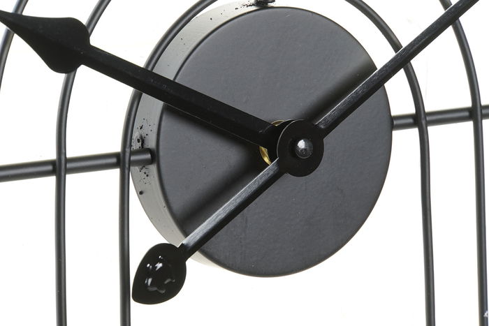 DKD Home Decor Reloj de Pared Moderno Negro Dorado 3 x 45 x 45 cm (2 Unidades)
