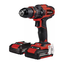 Einhell TE-CD 18/40 Li-i Taladro Atornillador a Batería 18V con 2 Baterías, Maletín y 64 Accesorios