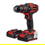 Einhell TE-CD 18/40 Li-i Taladro Atornillador a Batería 18V con 2 Baterías, Maletín y 64 Accesorios