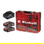 Einhell TE-CD 18/40 Li-i Taladro Atornillador a Batería 18V con 2 Baterías, Maletín y 64 Accesorios