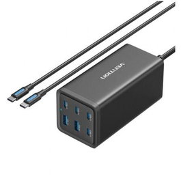 Vention Cargador de Pared FENB0-EU 140W, 6 Puertos USB (4x Tipo-C + 2x USB-A), Cargador de Escritorio