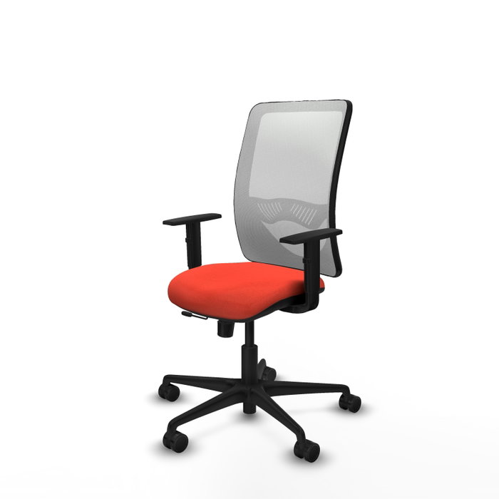 PIQUERAS Y CRESPO Silla de oficina Zulema con mecanismo Sincro/Traslack Naranja y Blanco PIQUERAS Y CRESPO Silla de oficina Zulema con mecanismo Sincro/Traslack Naranja y Blanco