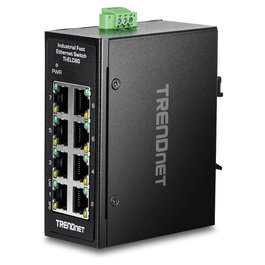 Trendnet TI-ELC80 Switch no administrado Fast Ethernet 10/100 Negro