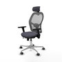 PIQUERAS Y CRESPO Silla de oficina Jorquera con mecanismo Sincro/Traslack Gris