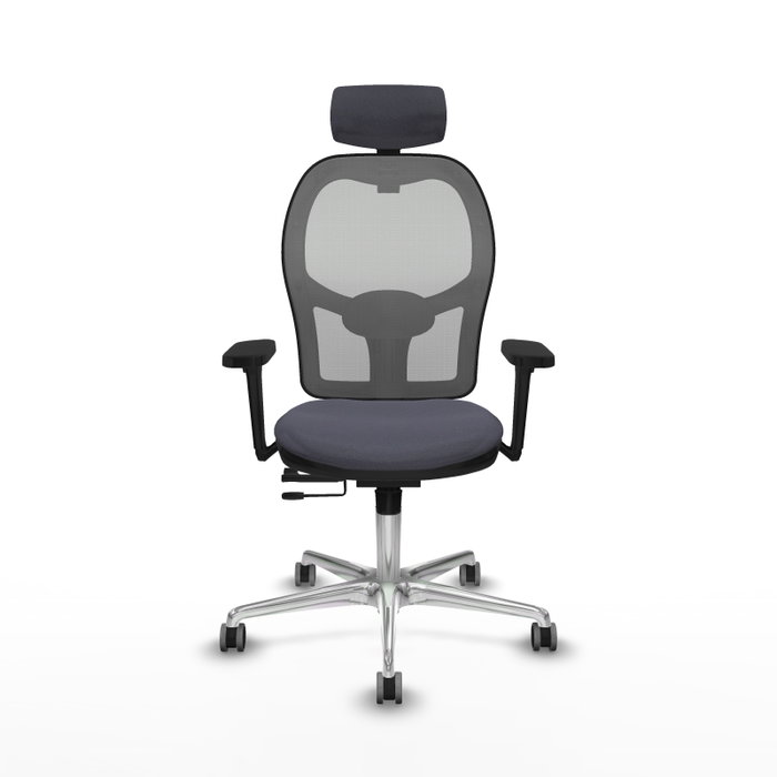 PIQUERAS Y CRESPO Silla de oficina Jorquera con mecanismo Sincro/Traslack Gris