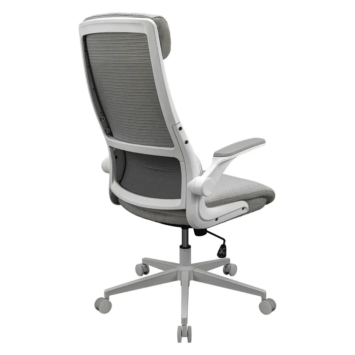 Cougar CGR-STD-ASW Silla Gaming Ergonomica con Respaldo Ajustable, Reposacabezas, Almohada Lumbar, Tela Blanco y Negro - Capacidad 120 kg