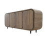 DKD Home Decor Buffet de Teca Reciclada 200x45x80 con 4 Puertas Natural